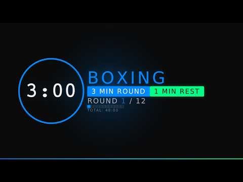 12 Round Boxing Timer 🥊 3 Min Work / 1 Min Rest • Professional Interval + Alarm #Boxing