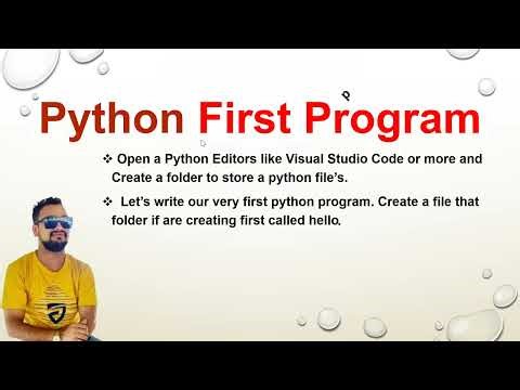 Python Session 9 Python First Program