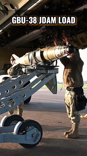 B-52 Being Armed With JDAM Bombs