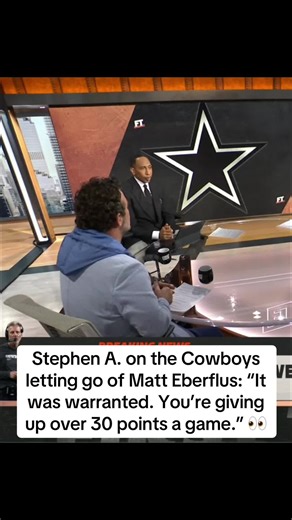 @stephenasmith on the Matt Eberflus after he was let go by the #Cowboys 🏈 #nflonespn