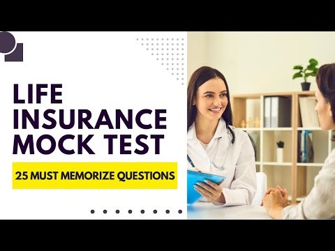 Life Insurance Prep Exam - Mock Test & Study Guide (25 Must Memorize Questions)