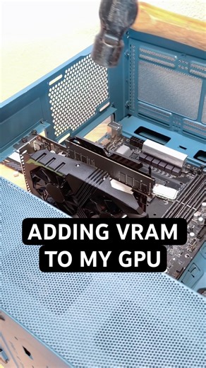 “Adding VRAM my GPU💀” #pcgaming #benchmark #rtx5090 #gtx1080ti