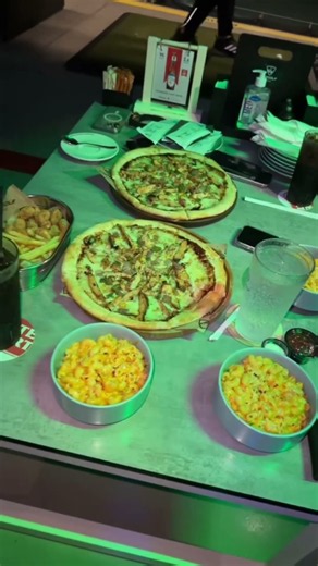 Topgolf Dubai Food Experience | Pizza, Pasta & Night Views #shorts