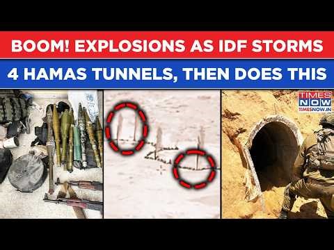 BIG! Blasts As IDF Storms 4 Underground Hamas Tunnels, Finds This In Terror Room| Gaza Hotbed Video