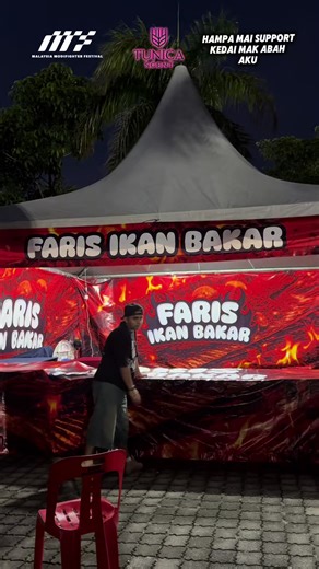 Serbu Booth Ikan Bakar Mak Ayah Faris Azri
