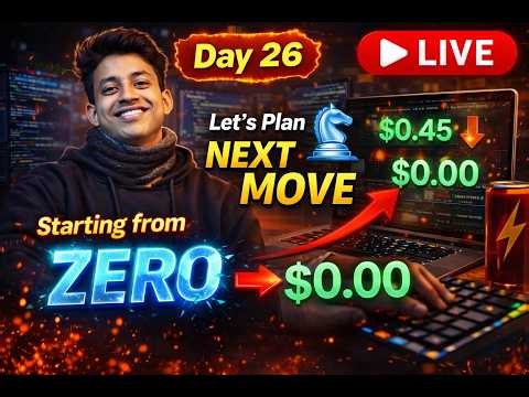 Day 26 – Starting From ZERO Again 😳 | Let’s Plan Next Move ♟️ | Coding Till Placed LIVE