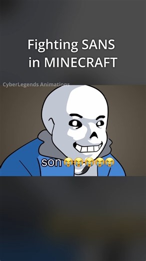 Fighting SANS in MINECRAFT (Animation)