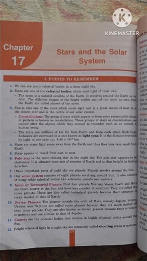 Class 8th Science Chapter 17 Stars & the Solar System Question-Answer ncert/cbse #shorts
