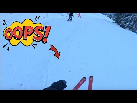 Skiing Epic Fail: Skier Gets COMPLETELY Buried in Snow! 😂