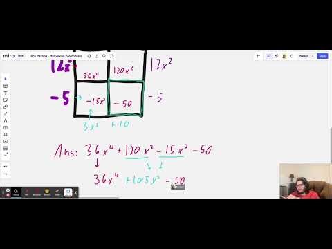Area/Box Method - Multiplying Polynomials