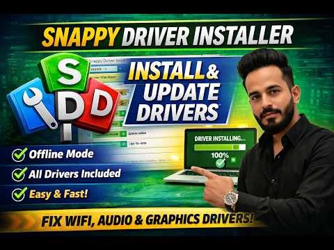 How to Install Drivers in Windows 1011 Snappy Driver Installer