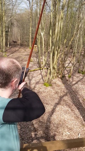 3D Wolf Platform Shot! ELB #archery #sport #outdoors #practice #fun #nature #nice #ok #3d #friends