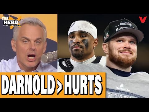 Why Seahawks QB Sam Darnold is BETTER than Eagles QB Jalen Hurts | Colin Cowherd: THE HERD NFL