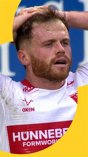 Rugby League - Warrington Wolves vs Hull Kingston Rovers - Joe Burgess scores a wonder full try