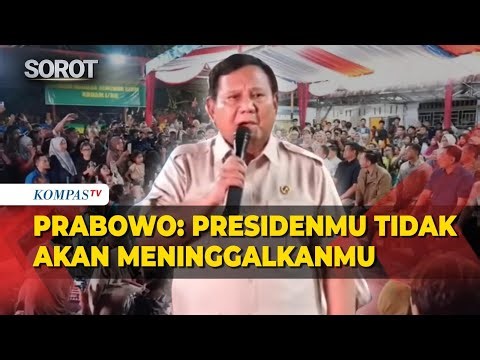 Janji Prabowo di Depan Pengungsi Tapanuli Selatan: Presidenmu Tak Akan Meninggalkamu