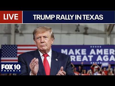 🔴LIVE: Trump delivers remarks at campaign rally in Lubbock, Texas | FOX 10 Phoenix