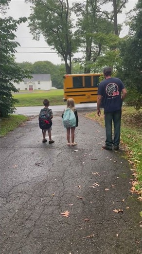 School Bus Drives Right Past Kids on First Day of School