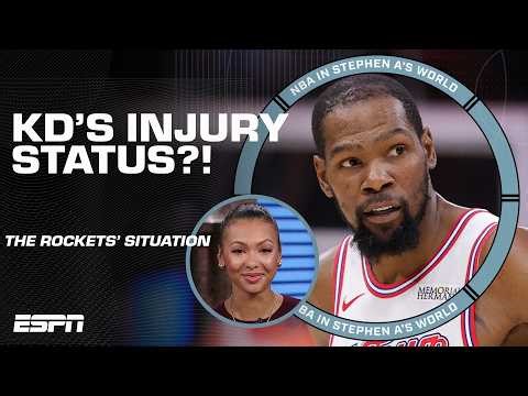 What is Kevin Durant's status for Game 2 in Lakers vs. Rockets?! | NBA Today