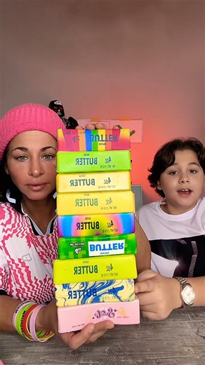 Butter Squishy TOWER — Which One Is PAPER? 👇💫🧈
