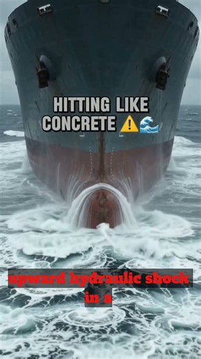 How Massive Ships Survive Crashing Into Waves! 😱💥 #Shorts
