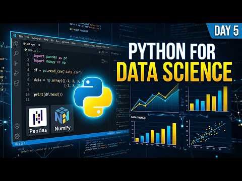 Python Basics for Data Science | Day 5 | Pandas, NumPy & Data Analysis Introduction | EDXcellence
