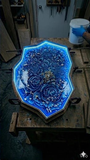 Amazing DIY LED Epoxy Resin Table Pour! (Satisfying Process)