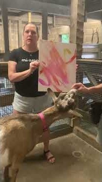 Talented Goat Paints a Masterpiece || ViralHog