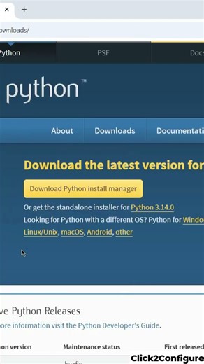 How to Install Python 3.14 on Windows 11 | Step-by-Step Python Installation Guide #python #shorts