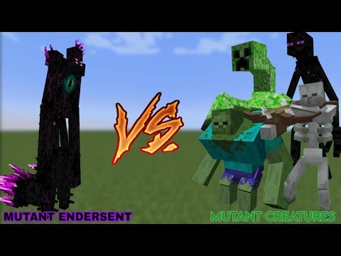 Mutant Endersent VS Mutant Creatures|MobBattle|Minecraft Java|