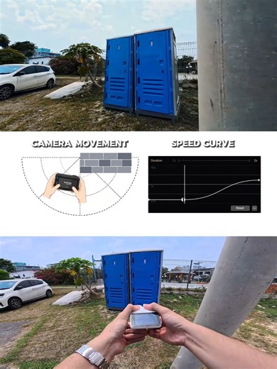 PART 112: portable toilet 🚽 making everything cinematic. ⚙️ Devices: @insta360 Ace Pro II New season, new deals. Link in my bio. #cameramovement #acepro2 #phonevideography #insta360flow2pro #insta360acepro2