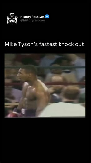 History | Ancient History on Instagram: "Mike Tyson’s fastest knockout came on June 26, 1986, when he demolished Marvis Frazier in just 30 seconds, a moment that perfectly captured the terrifying peak of his early career. From the opening bell, Tyson exploded forward with his trademark speed, head movement, and raw power, overwhelming Frazier before he could establish any defense. A brutal left hook followed by a crushing right hand sent Frazier crashing to the canvas, unable to beat the count a