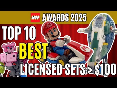 Top Ten BEST LEGO Sets Over $100 (Licensed) - 2025 Awards