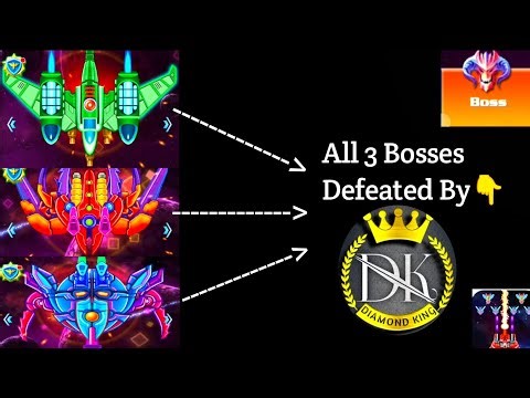 Galaxy Attack Alien Shooter - Game - Easy - Bosses 11 To 13 Defeated.