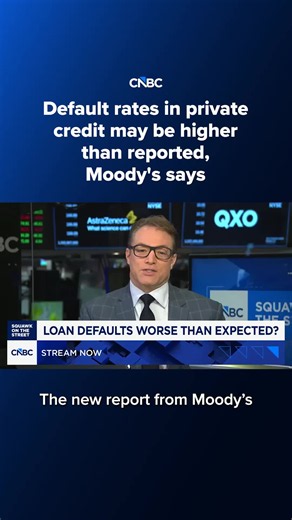Moody’s counted payment-in-kind amendments and maturity extensions, raising its implied default rate to 5.8% from 4%. ⠀ Watch more at the #linkinbio or the link on screen. #CNBC
