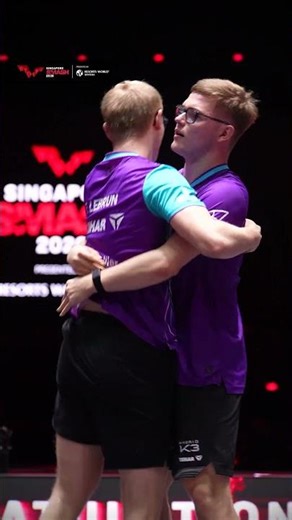 One step closer to their first WTT Grand Smash Men's Doubles title!🪜#SingaporeSmash #TableTennis
