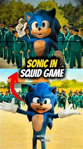 When Sonic Enters the Squid Game #squidgame #sonic