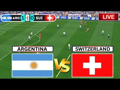 🔴Argentina vs Switzerland Live FIFA World Cup 2026 Live | Football Match Live | Simulation Vido Game