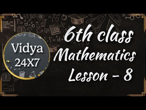 6th Class Maths Lesson 8 | Telangana & AP SCERT Syllabus | Complete 100% Telugu Explanation