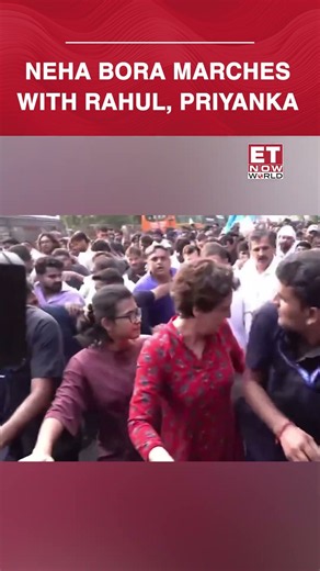 Neha Bora Marches With Rahul & Priyanka Gandhi In Congress Led Dilli Chalo March | AISA