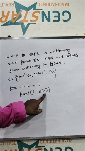 print key and value from dictionary in python