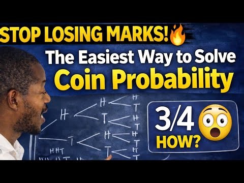 “Stop Losing Marks! 🔥 The Easiest Way to Solve Coin Probability”