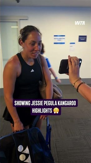 skill recognizes skill... 🦘#WTA #JessicaPegula #Tennis #Trend #Australia