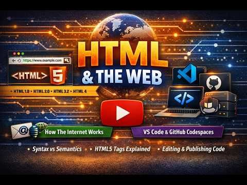 HTML5 for Beginners: Internet Basics, Syntax vs Semantics & VS Code Tutorial