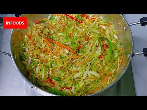Cajun Pepper Cabbage Recipe | How to Cook Cabbage with Cajun Seasoning | Infoods