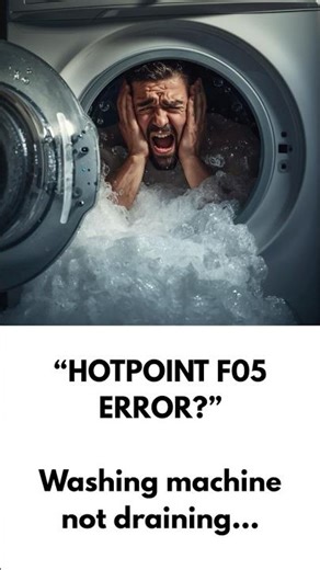 Hotpoint F05 Error Washing Machine Not Draining Drain Fault Fix Pump Filter Blocked