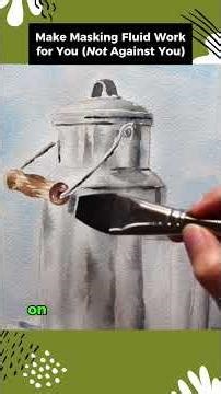 Using Masking Fluid with Watercolor🖌️