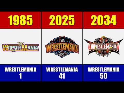 WWE WrestleMania Logo Evolution (1985–2027) | Every Logo Ever