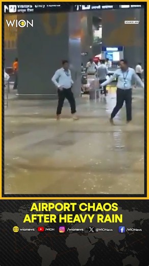 Delhi Weather | Heavy Rain Triggers Waterlogging At Indira Gandhi International Airport