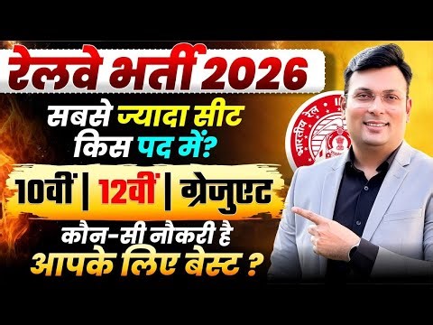 Railway Exam 2026 | 10th, 12th & Graduate के लिए कौन सी Post है सबसे Best? | By Aditya Patel Sir