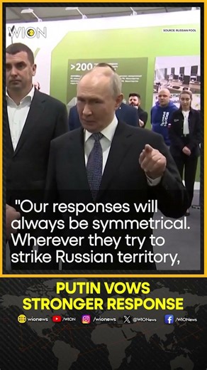 Russia-Ukraine War: Putin Vows to Respond to Strikes 'Several Times More Powerfully' | Shorts